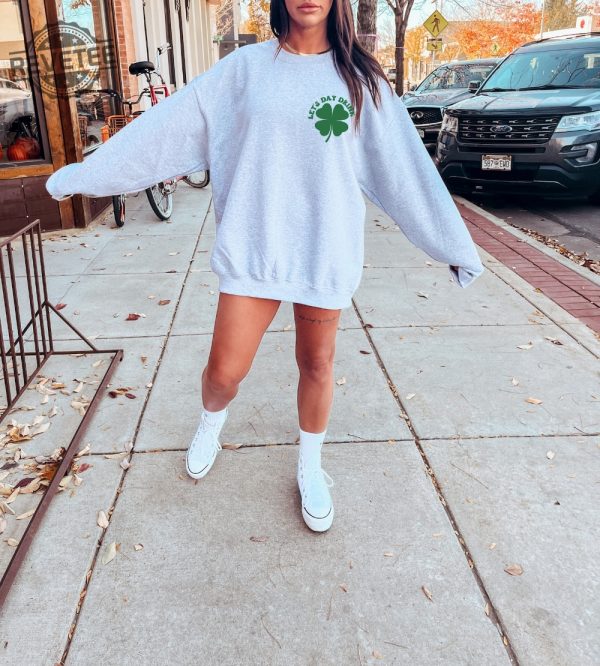 Lets Day Drink St Pattys Drinking Sweatshirt Lucky Crewneck Lets Day Drink Sweatshirt Clover Sweatshirt St Patricks Day Sweatshirt Unique revetee 1