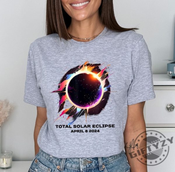 Total Solar Eclipse April 8 2024 Shirt Spring America Eclipse Souvenir Sweatshirt Eclipse Event 2024 Tshirt Astronomy Lover Hoodie Celestial Gift giftyzy 4