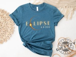 Total Solar Eclipse Twice In A Lifetime 2024 Shirt April 8 2024 Hoodie Usa Map Sweatshirt Path Of Totality Tshirt Spring America Eclipse Souvenir Gift giftyzy 3