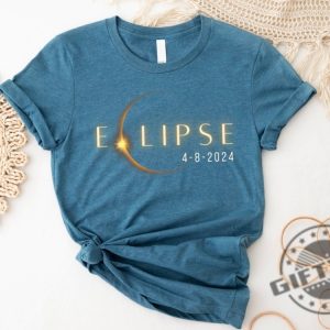 Total Solar Eclipse Twice In A Lifetime 2024 Shirt April 8 2024 Hoodie Usa Map Sweatshirt Path Of Totality Tshirt Spring America Eclipse Souvenir Gift giftyzy 3