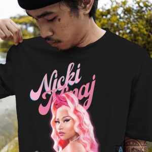 nicki minaj pink friday 2 t shirt sweatshirt hoodie mens womens pink friday 2 tour concert tshirt live nation world tour 2024 oakland outfit album set list tee laughinks 3