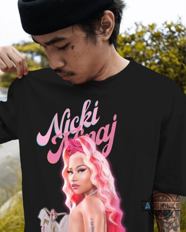 nicki minaj pink friday 2 t shirt sweatshirt hoodie mens womens pink friday 2 tour concert tshirt live nation world tour 2024 oakland outfit album set list tee laughinks 3