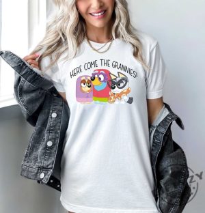 Here Come The Grannies Shirt Bluey Shirt Disney Trip Sweatshirt Bingo Hoodie Bluey Characters Disney Trip Tshirt Holiday Shirt giftyzy 4