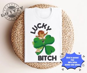 St. Patricks Day Shirt Retro St. Patricks Day Tshirt St. Patricks Day Hoodie Lucky Bitch St. Patricks Day Sweatshirt Cute Clover Shirt giftyzy 2