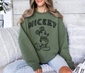 Mickey Mouse Sweatshirt Mickey Sweatshirt Mickey Mouse Sweater Mickey Mouse Hoodie Mickey Sweatshirt Unique revetee 2