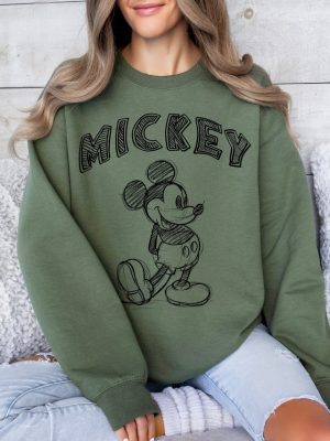 Mickey Mouse Sweatshirt Mickey Sweatshirt Mickey Mouse Sweater Mickey Mouse Hoodie Mickey Sweatshirt Unique revetee 2