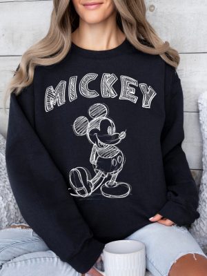 Mickey Mouse Sweatshirt Mickey Sweatshirt Mickey Mouse Sweater Mickey Mouse Hoodie Mickey Sweatshirt Unique revetee 3