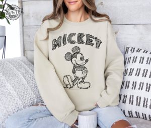 Mickey Mouse Sweatshirt Mickey Sweatshirt Mickey Mouse Sweater Mickey Mouse Hoodie Mickey Sweatshirt Unique revetee 4