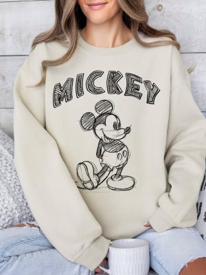 Mickey Mouse Sweatshirt Mickey Sweatshirt Mickey Mouse Sweater Mickey Mouse Hoodie Mickey Sweatshirt Unique revetee 4