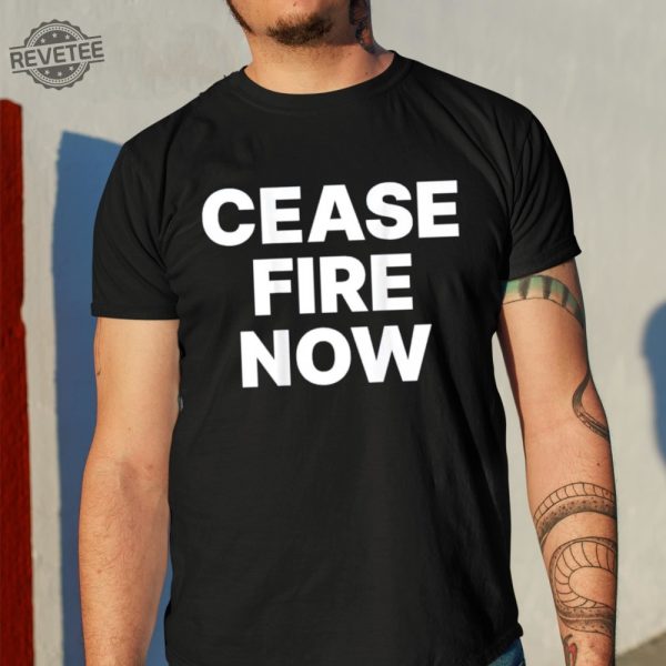 Hunter Schafer Cease Fire Now Shirt Unique Hunter Schafer Cease Fire Now Hoodie Hunter Schafer Cease Fire Now Sweatshirt revetee 1