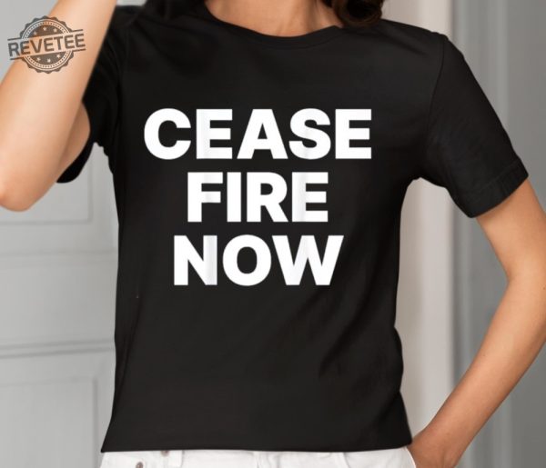 Hunter Schafer Cease Fire Now Shirt Unique Hunter Schafer Cease Fire Now Hoodie Hunter Schafer Cease Fire Now Sweatshirt revetee 2