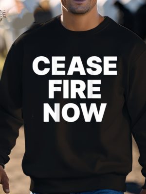 Hunter Schafer Cease Fire Now Shirt Unique Hunter Schafer Cease Fire Now Hoodie Hunter Schafer Cease Fire Now Sweatshirt revetee 3