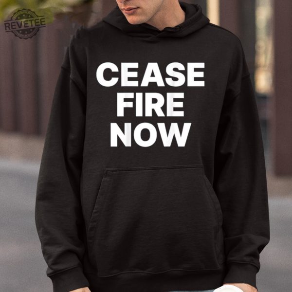 Hunter Schafer Cease Fire Now Shirt Unique Hunter Schafer Cease Fire Now Hoodie Hunter Schafer Cease Fire Now Sweatshirt revetee 4