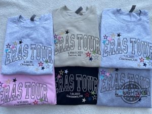 taylor swift eras tour t shirt sweatshirt hoodie embroidered custom swifties era fan embroidery crewneck music lover album shirts cincinnati ohio concert tshirt laughinks 3