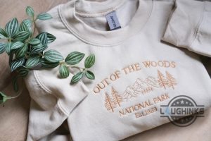 out of the woods embroidered sweatshirt tshirt hoodie mens womens 1989 taylor swift national park out of the woods song embroidery shirts gift for swifites laughinks 2