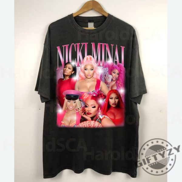 Retro Nicki Minaj Shirt Nicki Minaj Sweatshirt Nicki Minaj Gift Rapper Homage Graphic Hoodie Unisex Tshirt Gift For Fan giftyzy 2