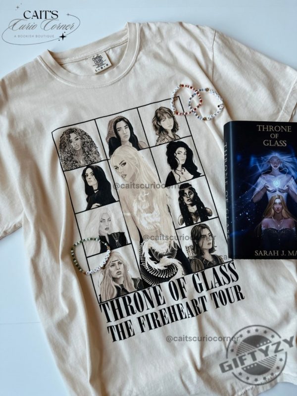 Throne Of Glass The Fireheart Tour Concert Shirt giftyzy 2