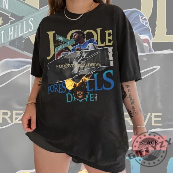 Vintage J.Coles 2014 Forest Hills Drive Album 90S Rap Music Shirt Paper Collage Rapper Album Vintage Sweatshirt J.Coles Hoodie Trendy Hoodie Retro Unisex Shirt giftyzy 1