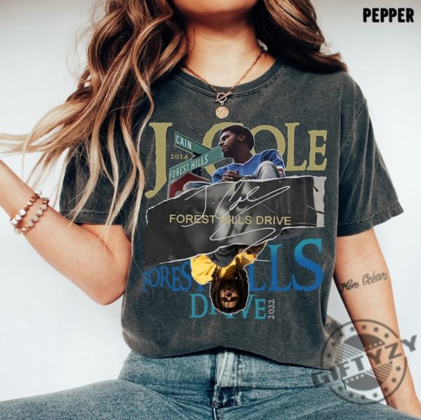 Vintage J.Coles 2014 Forest Hills Drive Album 90S Rap Music Shirt Paper Collage Rapper Album Vintage Sweatshirt J.Coles Hoodie Trendy Hoodie Retro Unisex Shirt giftyzy 3