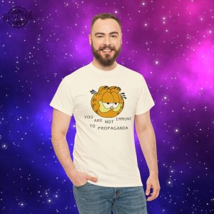 You Are Not Immune To Propaganda Shirt Garfield You Are Not Immune To Propaganda Shirt Unique revetee 4