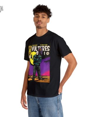 Vultures 1 Kanye West Ty Dolla Sign Album Vintage Comic Artwork T Shirt Unisex Heavy Cotton Tee Express Delivery Available Unique revetee 8