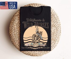 Nashville Shirt Country Concert Top Lainey Wilson Shirt Wildflowers Wild Horseswestern Shirt For Her Oversized Rodeo T Shirt Unique revetee 2