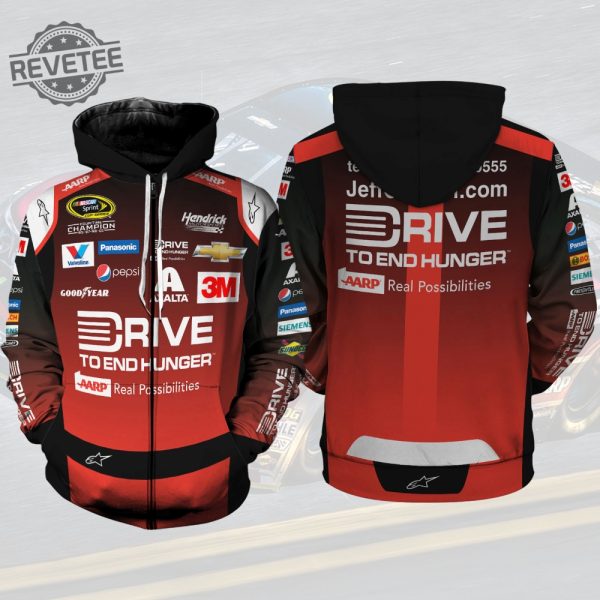 Jeff Gordon 2015 Shirt Hoodie Racing Uniform Clothes Sweatshirt Zip Hoodie Sweatpant Unique revetee 5