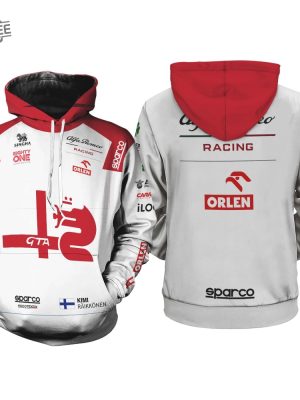 Kimi Raikkonen Formula 1 2022 Shirt Hoodie Racing Uniform Clothes Sweatshirt Zip Hoodie Sweatpant Unique revetee 3