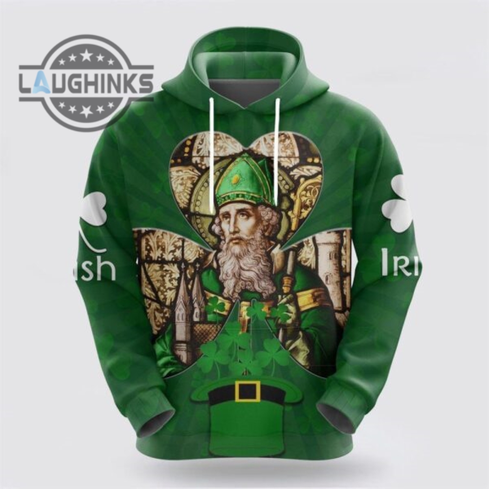 St Patricks Day Hoodie Ireland Hoodie Saint Patricks Day Green Tshirt Sweatshirt Mens Womens Irish Saint Pattys Day Gift Lucky Clovers Shamrock Tee