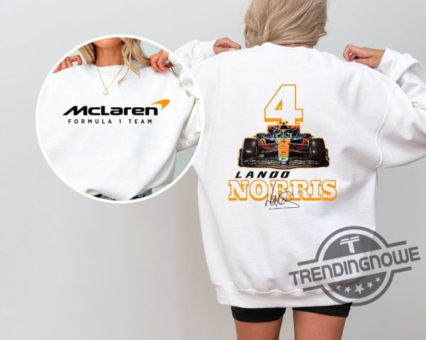 Lando Norris Formula One Sweatshirt F1 Two Sides Sweatshirt Lando Norris Shirt Norris F1 Sweater Lando Norris 4 F1 Two Sides Shirt trendingnowe 2