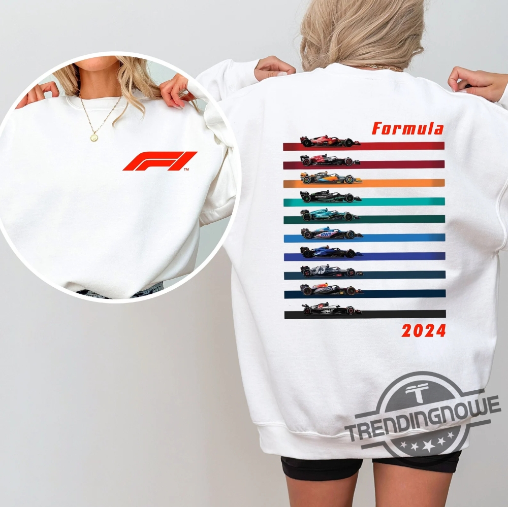 Racing Inspired Cars 2024 Shirt Hoodie Sweatshirt Formula Fan Pullover Paddock Club Shirt Formula Sweatshirt Gift F1 Shirt 2024