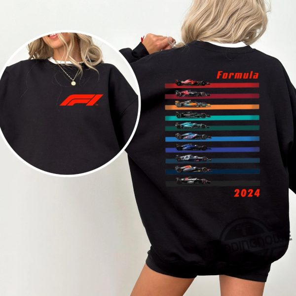 Racing Inspired Cars 2024 Shirt Hoodie Sweatshirt Formula Fan Pullover Paddock Club Shirt Formula Sweatshirt Gift F1 Shirt 2024 trendingnowe 2