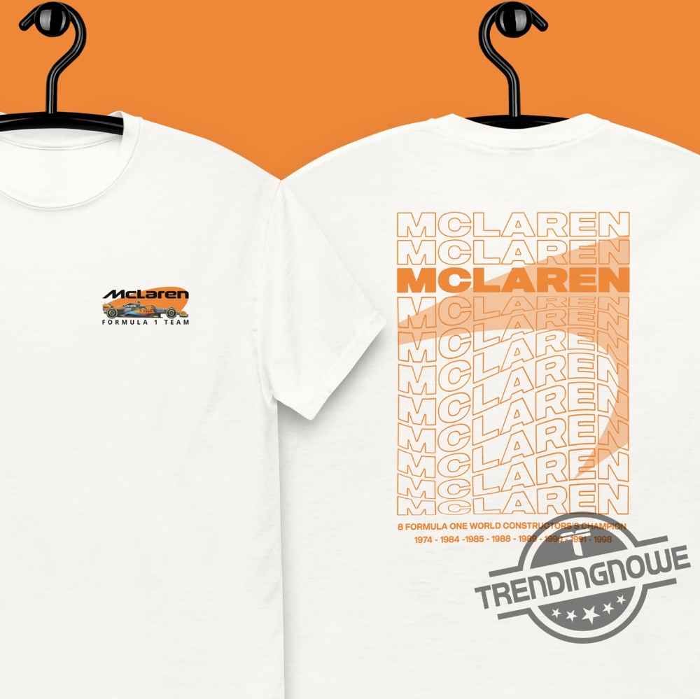 Mclaren F1 Shirt Enthusiast Tee Gift Merchandising F1 Shirt Retro Comfort Racing Clothing