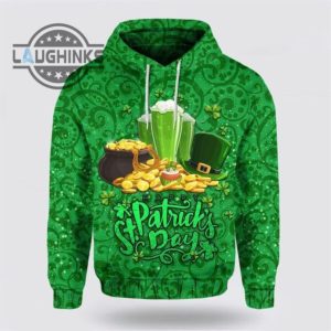 st patricks day hoodie ireland happy saint patricks day 3d hoodie with shamrock tshirt sweatshirt mens womens irish saint pattys day gift lucky clovers shamrock tee laughinks 1