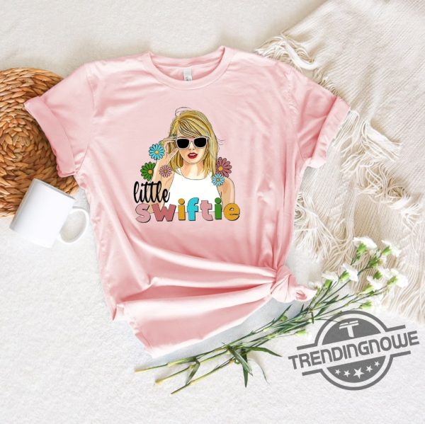 Little Swiftie Shirt Flower Taylor Girls Shirt First Concert Outfits Retro Floral Little Swiftie Shirt trendingnowe 1
