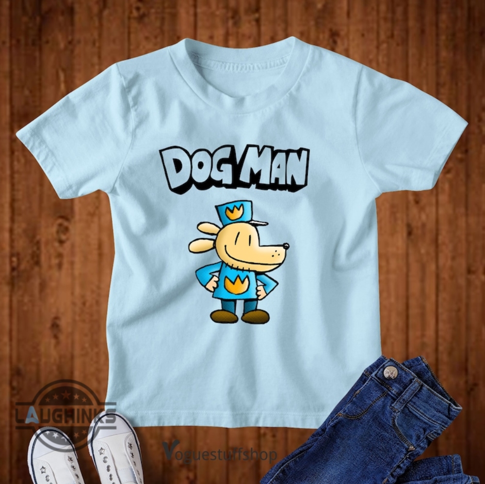 Dogman Tshirt Sweatshirt Hoodie Mens Womens Kids Personalised Dog Man Shirts Dogman Book Lover Gift Funny Childrens Book Day School Party 2024 Tees