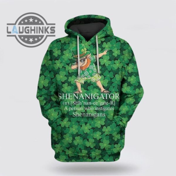 st patricks day hoodie shenanigator st patricks day over print 3d hoodie tshirt sweatshirt mens womens irish saint pattys day gift lucky clovers shamrock tee laughinks 1