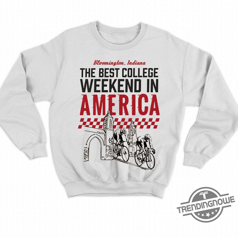 The Best College Weekend In America Shirt Bloomington Racing Club T Shirt