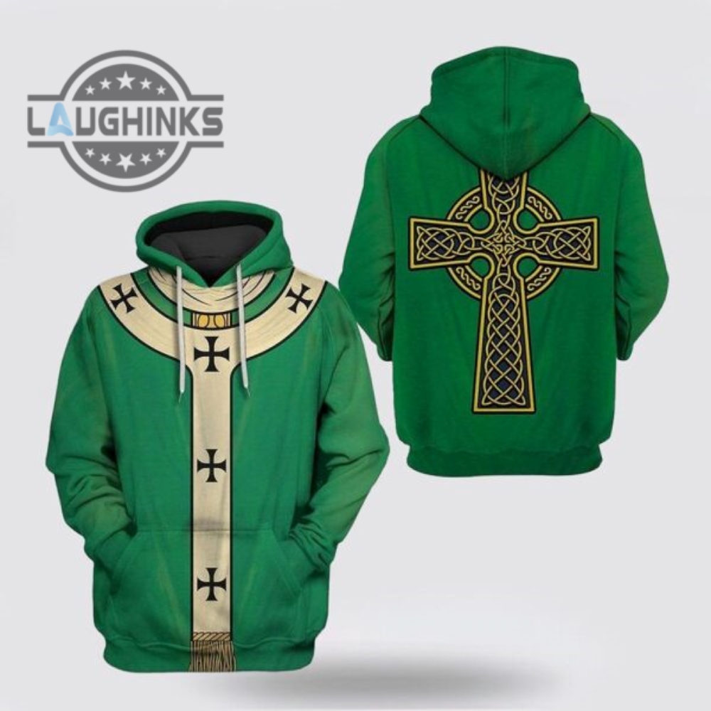 St Patricks Day Hoodie Saint Patricks Day Over Print 3D Hoodie Tshirt Sweatshirt Mens Womens Irish Saint Pattys Day Gift Lucky Clovers Shamrock Tee