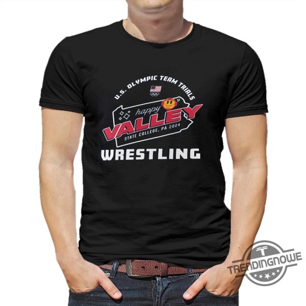 Team Usa Us Olympic Team Shirt Wrestling Trials Happy Valley T Shirt trendingnowe 3
