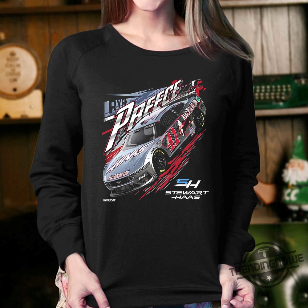 Ryan Preece Stewart Haas Shirt Racing Team Collection Haas Tooling Car T Shirt 8 Ryan Preece Stewart Haas Shirt Racing Team Collection Haas Tooling Car T Shirt