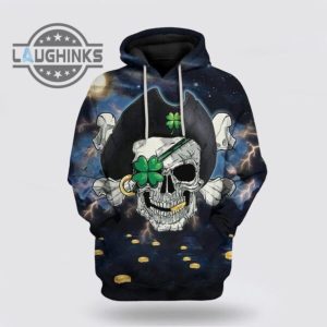 st patricks day hoodie pirate st patricks day over print 3d hoodie tshirt sweatshirt mens womens irish saint pattys day gift lucky clovers shamrock tee laughinks 1 1