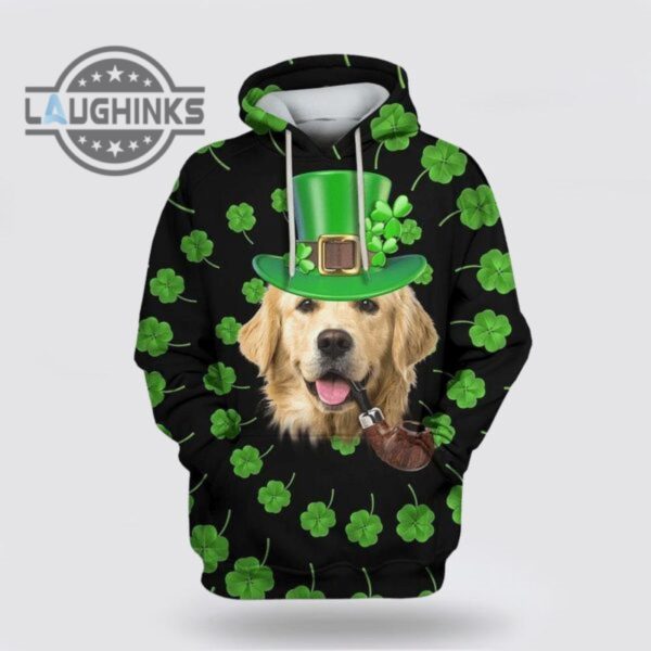 st patricks day hoodie golden retriever saint patricks day over print 3d hoodie tshirt sweatshirt mens womens irish saint pattys day gift lucky clovers shamrock tee laughinks 1