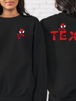 2 Side Spiderman Family Sweatshirt Custom Family Spider Shirt Spiderman Matching Shirt Spiderman Shirt Target Spiderman Birthday Shirt Unique revetee 2