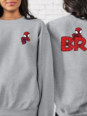 2 Side Spiderman Family Sweatshirt Custom Family Spider Shirt Spiderman Matching Shirt Spiderman Shirt Target Spiderman Birthday Shirt Unique revetee 4