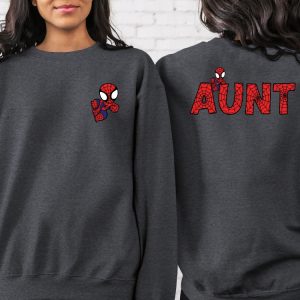 2 Side Spiderman Family Sweatshirt Custom Family Spider Shirt Spiderman Matching Shirt Spiderman Shirt Target Spiderman Birthday Shirt Unique revetee 5