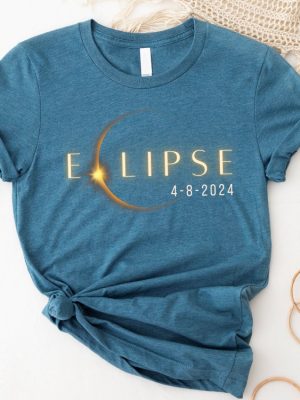 Total Solar Eclipse Twice In A Lifetime 2024 Shirt April 8 2024 Usa Map Path Of Totality Tee Spring America Eclipse Souvenir Gift Unique revetee 4