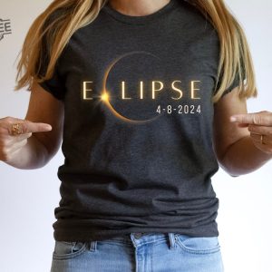 Total Solar Eclipse Twice In A Lifetime 2024 Shirt April 8 2024 Usa Map Path Of Totality Tee Spring America Eclipse Souvenir Gift Unique revetee 5