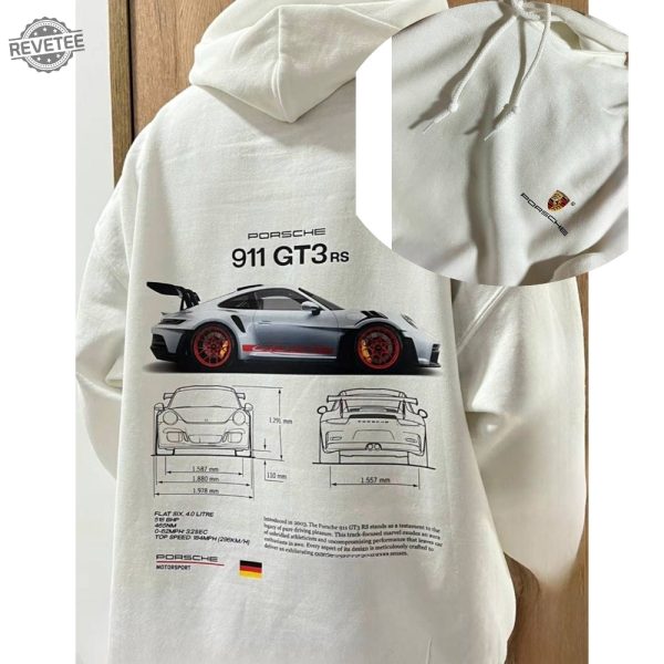 Porsche 911 Gt3 Rs Aesthetic Shirt Porsche 911 Gt3 Rs 2 Side Tshirt Porsche Sweatshirt Hoodie Unique revetee 1