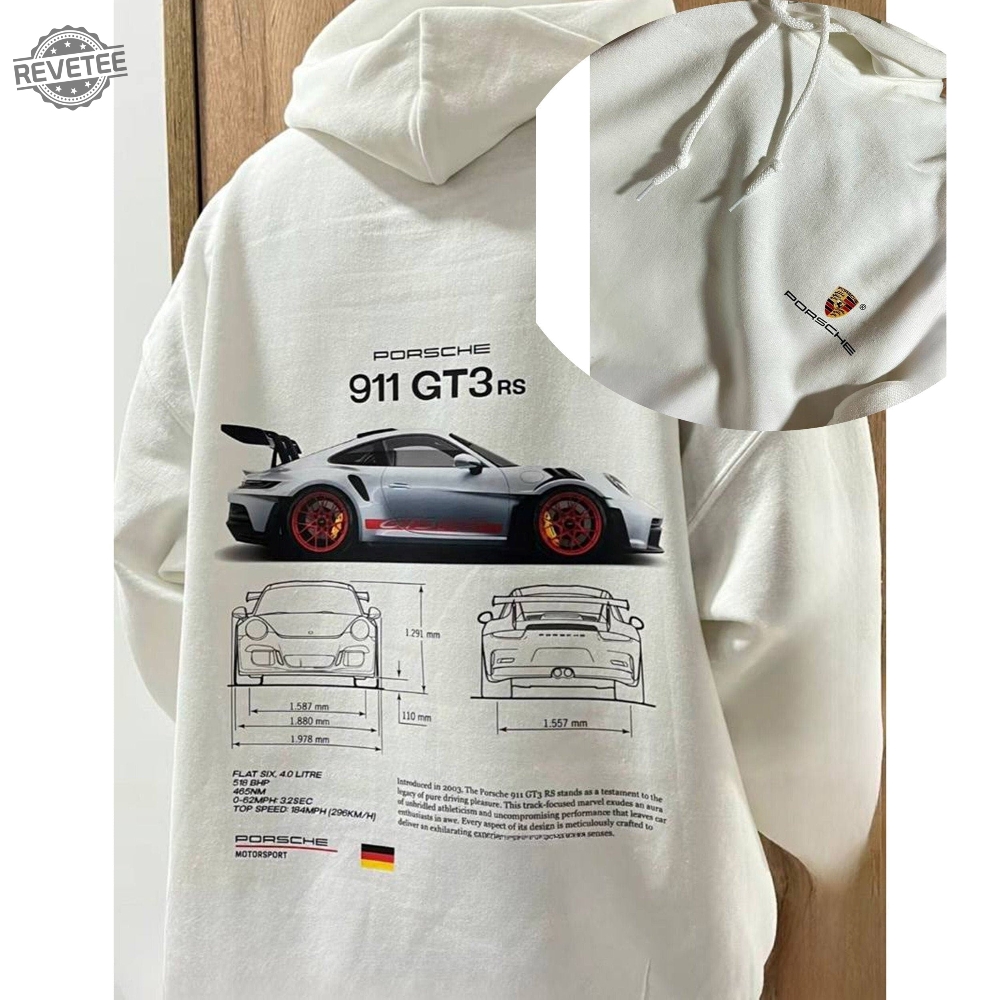 Porsche 911 Gt3 Rs Aesthetic Shirt Porsche 911 Gt3 Rs 2 Side Tshirt Porsche Sweatshirt Hoodie Unique